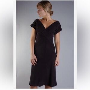 DIANE von FURSTENBERG YVONNE SHAW BLACK DRESS - size 4